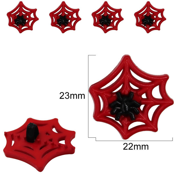 Botão Infantil - Teia Aranha